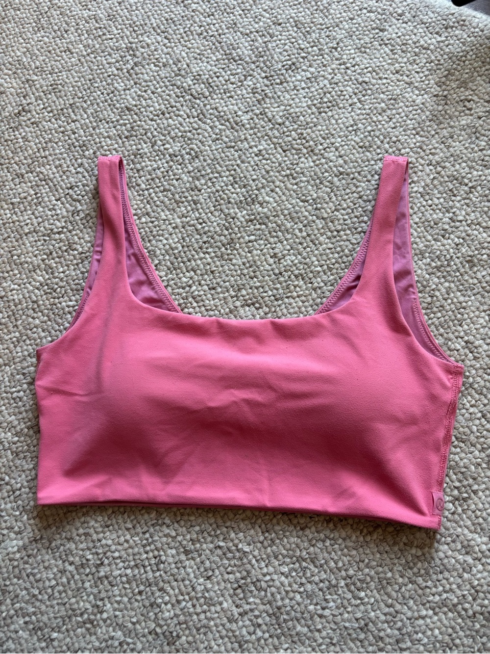 Pink Lululemon Scoop Neck Bralette